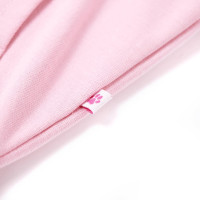 Produktbild för Barntröja med huva och dragkedja ljus rosa 104