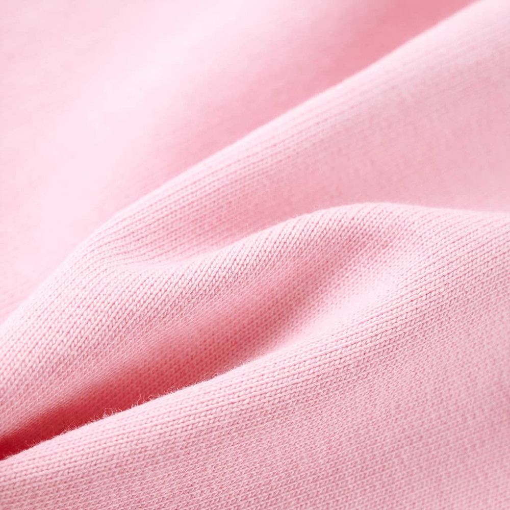 Produktbild för Barntröja med huva och dragkedja ljus rosa 104