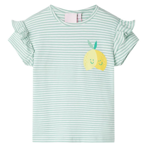 vidaXL T-shirt för barn mintgrön 140