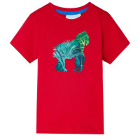 Produktbild för T-shirt för barn röd 128