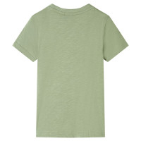Produktbild för T-shirt för barn ljus khaki 116