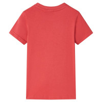 Produktbild för T-shirt för barn röd 140