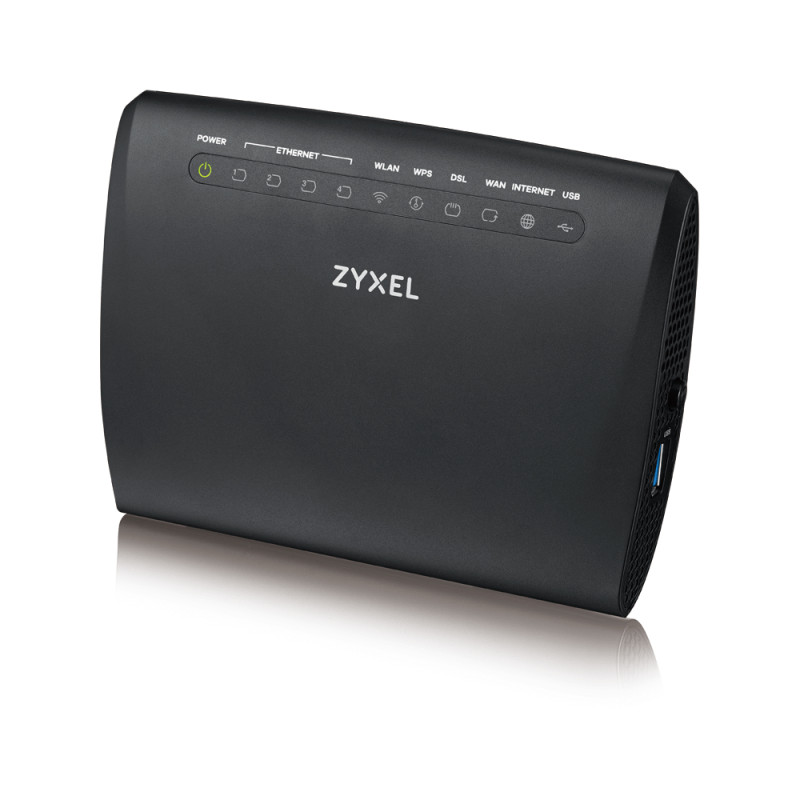 Produktbild för Zyxel VMG3312-T20A trådlös router Gigabit Ethernet Singel-band (2,4 GHz) Vit