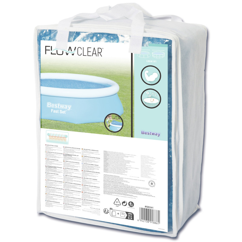 Produktbild för Flowclear Solar Pool Cover 3,05m
