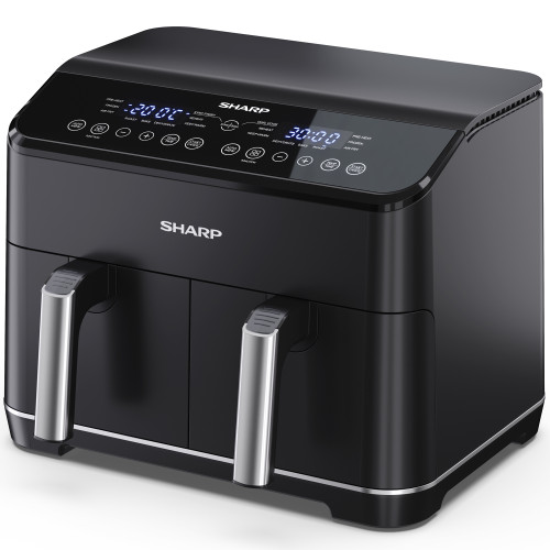 Sharp Airfryer Dubbel 2X4L  2X1800W - AF-GD82AE-B