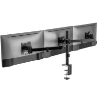 Produktbild för Monitorarm trippel 17-27 2x658mm