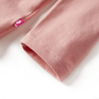 Produktbild för T-shirt med långa ärmar för barn ljus rosa 140