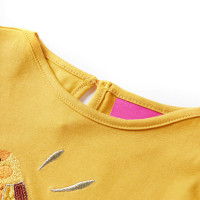 Produktbild för T-shirt med långa ärmar för barn mörk ockra 92