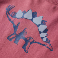 Produktbild för T-shirt med långa ärmar för barn mörkröd 104