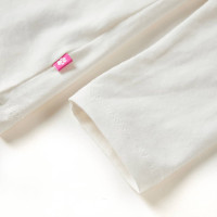 Produktbild för T-shirt med långa ärmar för barn ecru 128