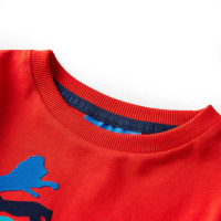 Produktbild för T-shirt med långa ärmar för barn röd 128