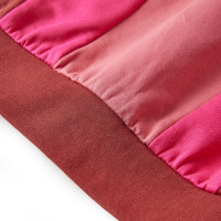 Produktbild för Tröja för barn färgblock rosa och henna 116