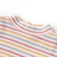 Produktbild för T-shirt med långa ärmar för barn polokrage ecru 92