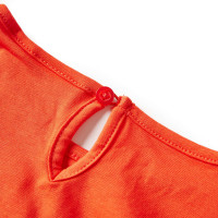 Produktbild för T-shirt med långa ärmar för barn mörk orange 140