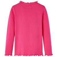 Produktbild för T-shirt med långa ärmar för barn stark rosa 92