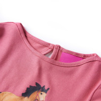 Produktbild för T-shirt med långa ärmar för barn gammelrosa 92