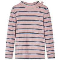 Produktbild för T-shirt med långa ärmar för barn ljusrosa 104