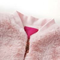 Produktbild för Jacka för barn konstpäls rosa 116
