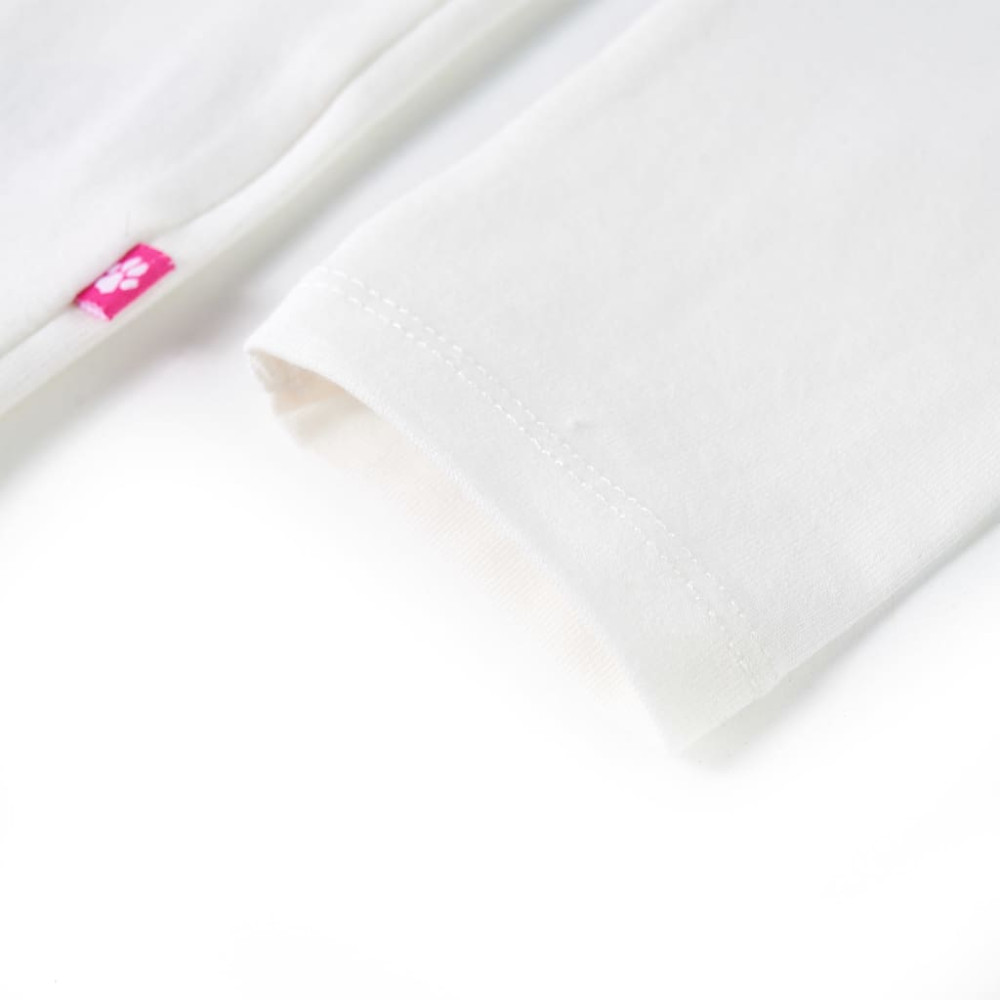 Produktbild för T-shirt med långa ärmar för barn ecru 116