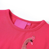Produktbild för T-shirt med långa ärmar för barn stark rosa  116