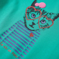 Produktbild för T-shirt med långa ärmar för barn ljusgrön 92