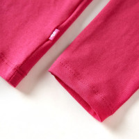 Produktbild för T-shirt med långa ärmar för barn stark rosa 104