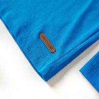 Produktbild för T-shirt med långa ärmar för barn koboltblå 92