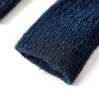 Produktbild för Stickad tröja för barn marinblå 128