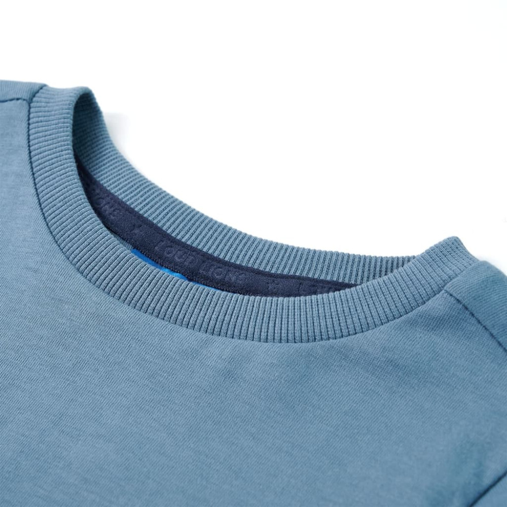 Produktbild för T-shirt med långa ärmar för barn blå 92