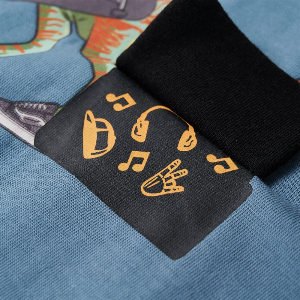 Produktbild för T-shirt med långa ärmar för barn blå 92