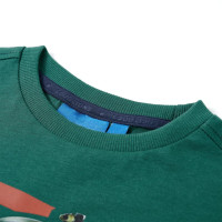 Produktbild för T-shirt med långa ärmar för barn mörkgrön 104