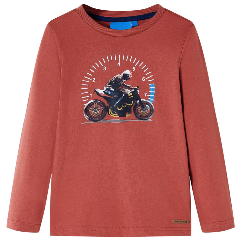 Produktbild för T-shirt med långa ärmar för barn henna 116