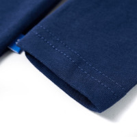 Produktbild för T-shirt med långa ärmar för barn marinblå 104