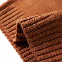 Produktbild för Stickad tröja för barn konjaksbrun 104