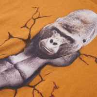 Produktbild för T-shirt med långa ärmar för barn mörk ockra 104