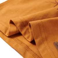 Produktbild för T-shirt med långa ärmar för barn mörk ockra 104
