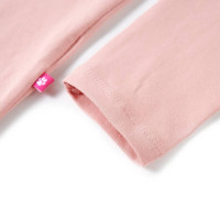 Produktbild för T-shirt med långa ärmar för barn stark rosa 128