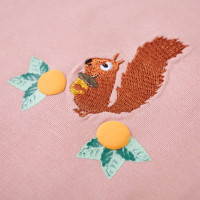 Produktbild för T-shirt med långa ärmar för barn ljusrosa 116
