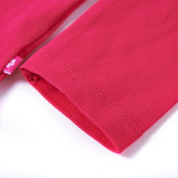 Produktbild för T-shirt med långa ärmar för barn stark rosa 116