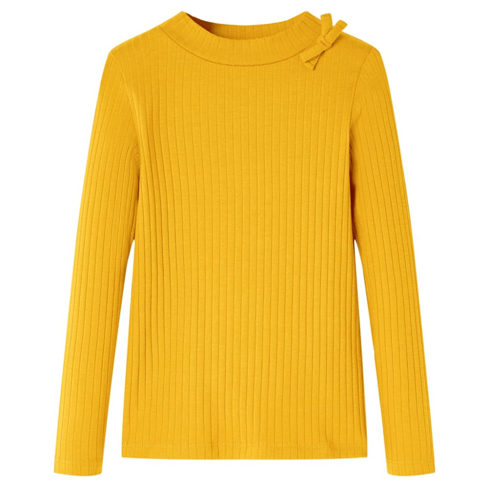 Produktbild för T-shirt med långa ärmar för barn ockra 92