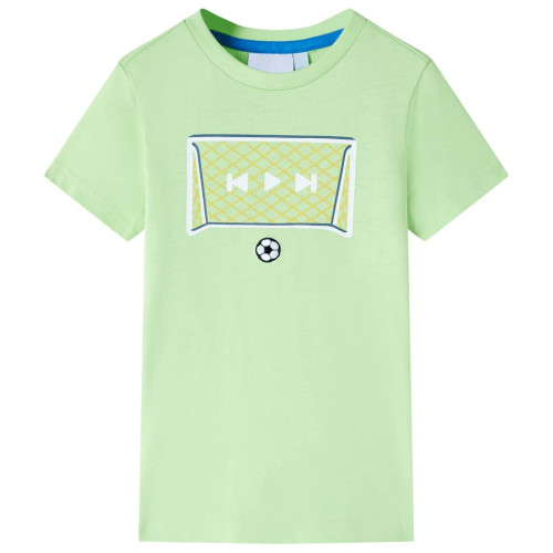 vidaXL T-shirt för barn limegrön 116