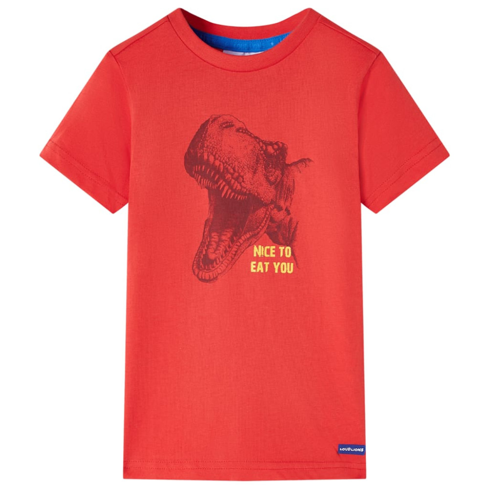Produktbild för T-shirt för barn röd 104