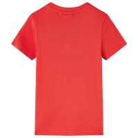 Produktbild för T-shirt för barn röd 104