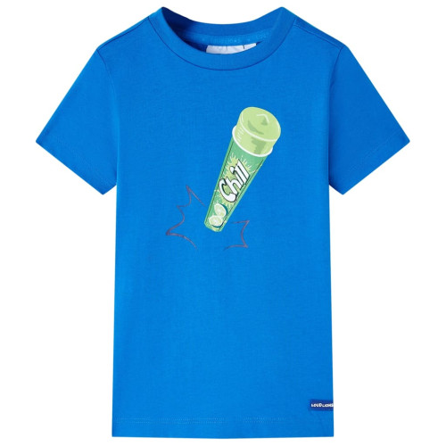 vidaXL T-shirt för barn ljusblå 128