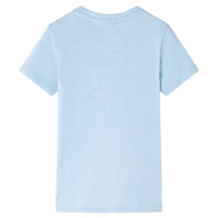 Produktbild för T-shirt för barn ljusblå 128