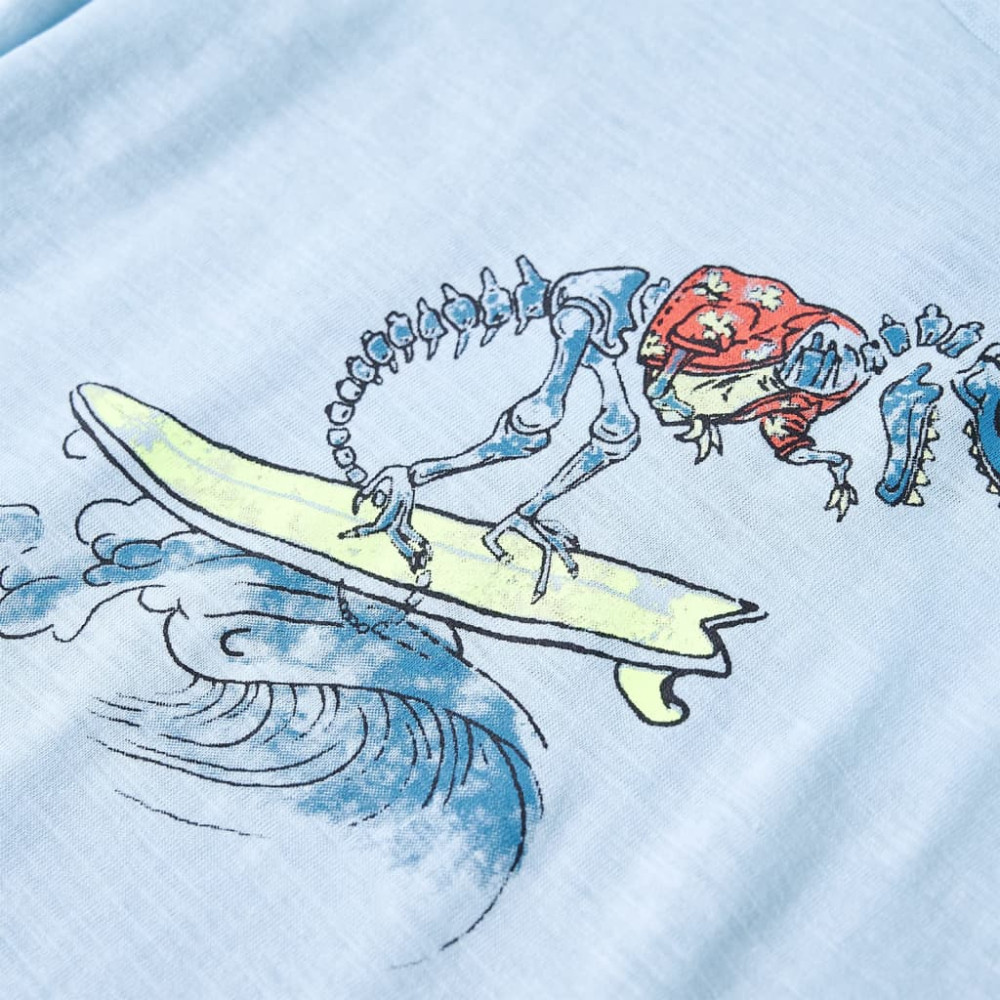 Produktbild för T-shirt för barn ljusblå 128