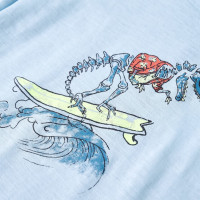 Produktbild för T-shirt för barn ljusblå 128