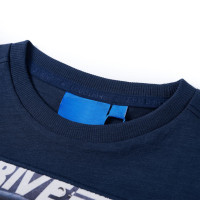 Produktbild för T-shirt med långa ärmar för barn marinblå melange 104