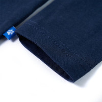 Produktbild för T-shirt med långa ärmar för barn marinblå melange 104