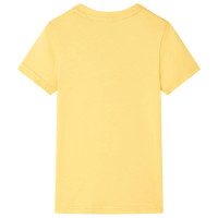 Produktbild för T-shirt för barn ljusgul 116